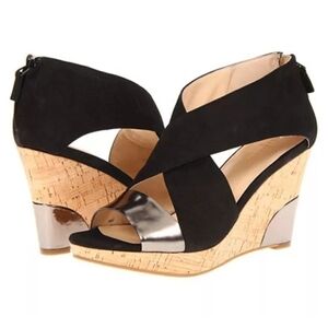 Cole Haan Irving Cork Wedge Open Toe Sandal